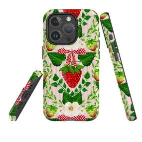 Luxury Look Protective Covering iPhone MagSafe Tough Case - Strawberries I By Abby Jacobs