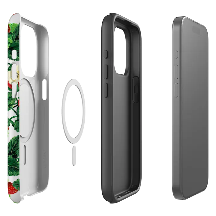 iPhone MagSafe Tough Case - Strawberries III By Abby Jacobs Anti glare daily accessory