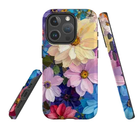 iPhone MagSafe Tough Case - Summer Floral Blue Garden Comfort Feel