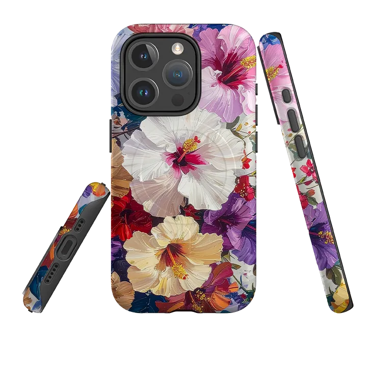 iPhone MagSafe Tough Case - Summer Floral Britten Matte Design Texture