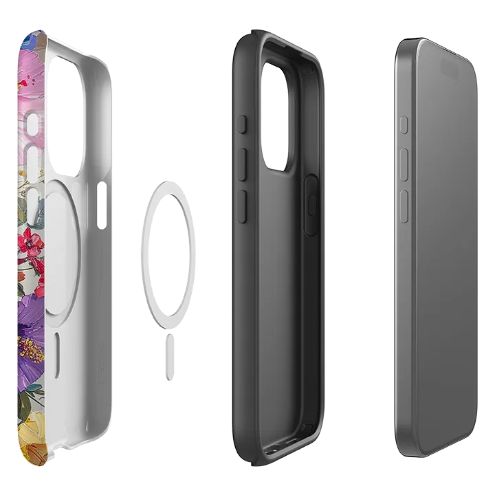iPhone MagSafe Tough Case - Summer Floral Britten Flexible Grip Form Polished Touch