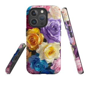iPhone MagSafe Tough Case - Summer Floral Myos Clear Surface hybrid design