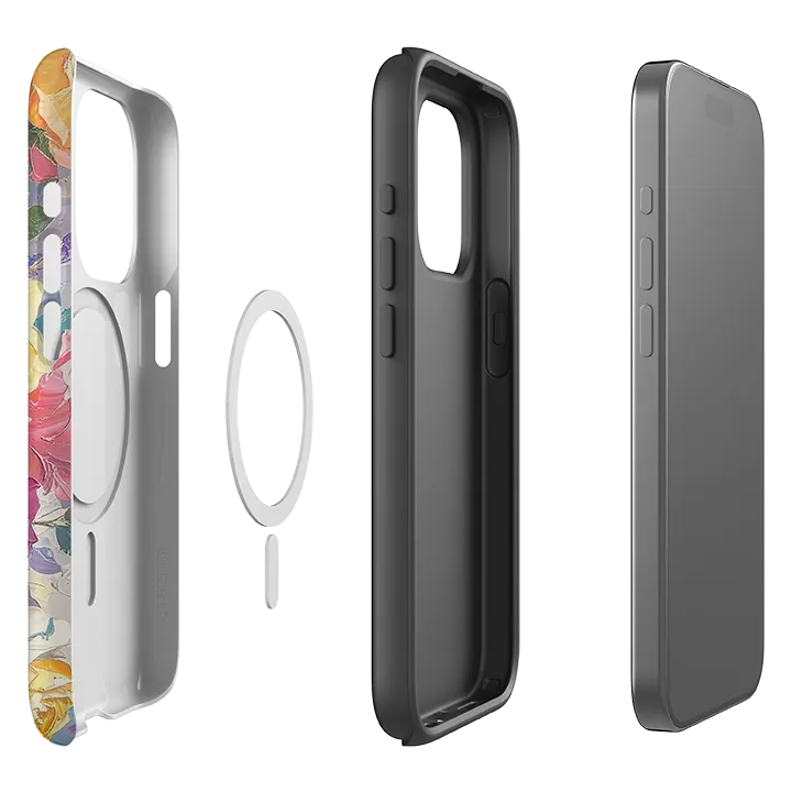 iPhone MagSafe Tough Case - Summer Floral Roses Casual Look