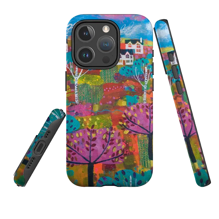 Modern Pattern Edge Cushion iPhone MagSafe Tough Case -  The Hills By Claire West