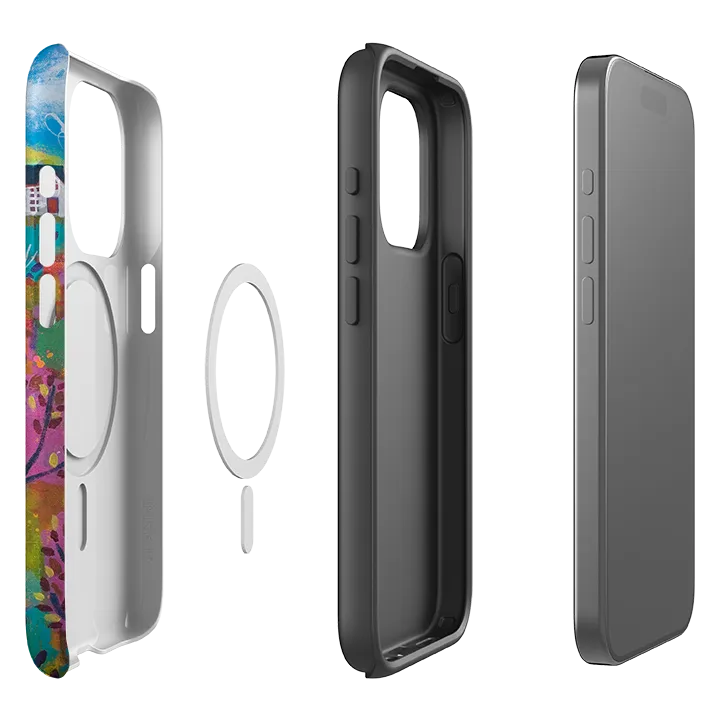 iPhone MagSafe Tough Case -  The Hills By Claire West Minimal Form Protective Texture Layer