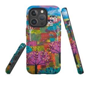 Modern Pattern Edge Cushion iPhone MagSafe Tough Case -  The Hills By Claire West