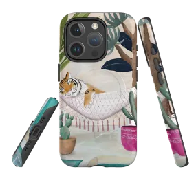 iPhone MagSafe Tough Case - Tiger Hammock By Bex Parkin Sporty Design