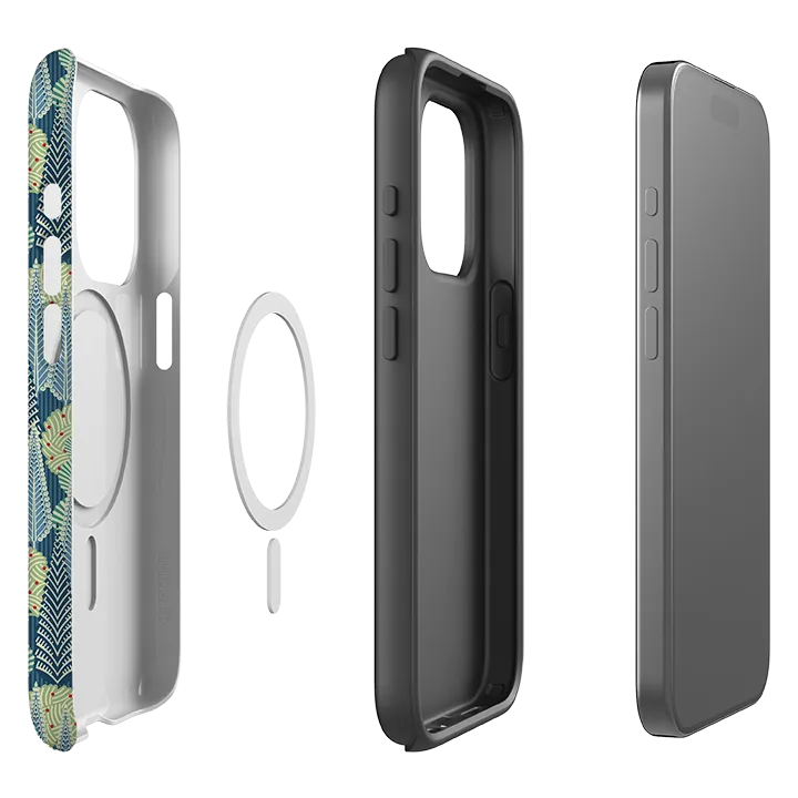 iPhone MagSafe Tough Case - Trees By Cressida Bell Marble Pattern Minimal Aesthetic