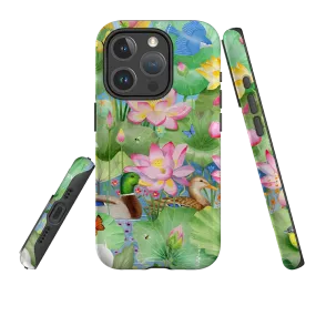 Modern Design Texture iPhone MagSafe Tough Case -  Waterlily Pond By Bex Parkin