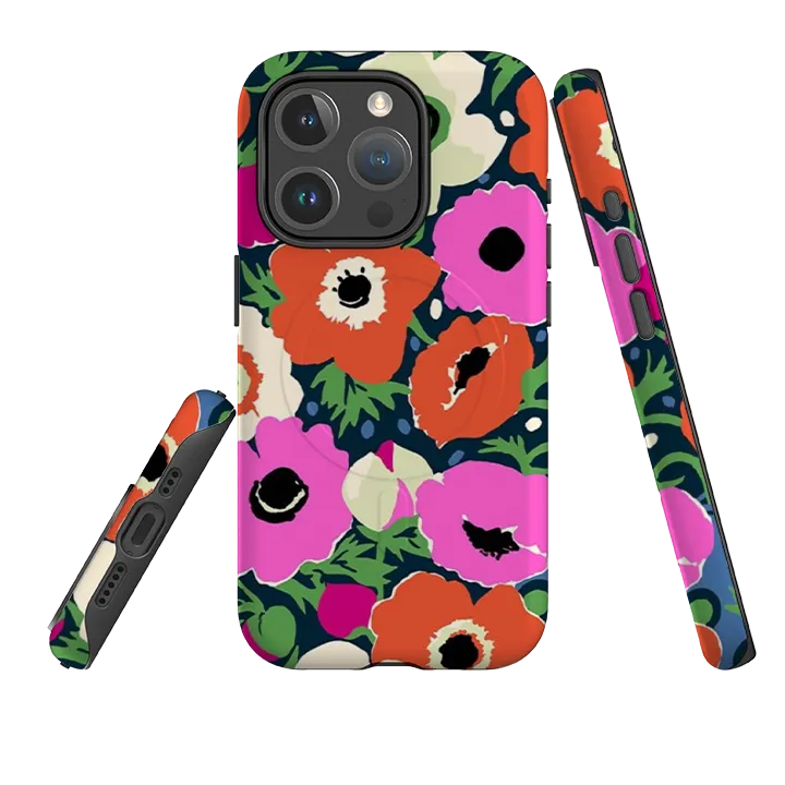 iPhone MagSafe Tough Case -  Windflowers By Sarah Campbell Rugged Frame Design