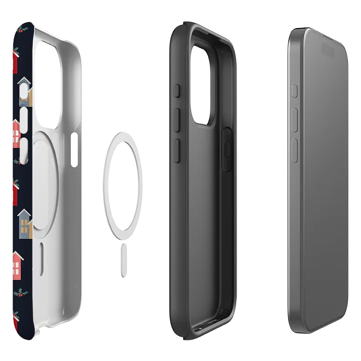 iPhone MagSafe Tough Case - Winter Nights Transparent Edge