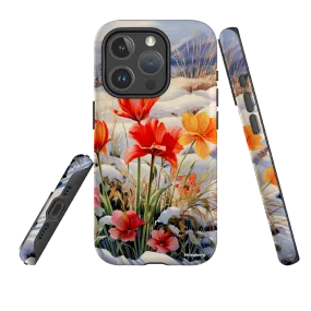 iPhone MagSafe Tough Case -  Winter Wild Flowers III Protective Shell