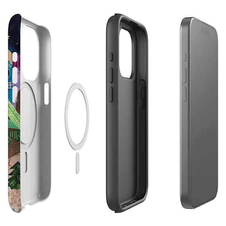 Smooth Surface Layer Stylish Detail Layer iPhone MagSafe Tough Case - Wisemen II By Caroline Bonne Muller