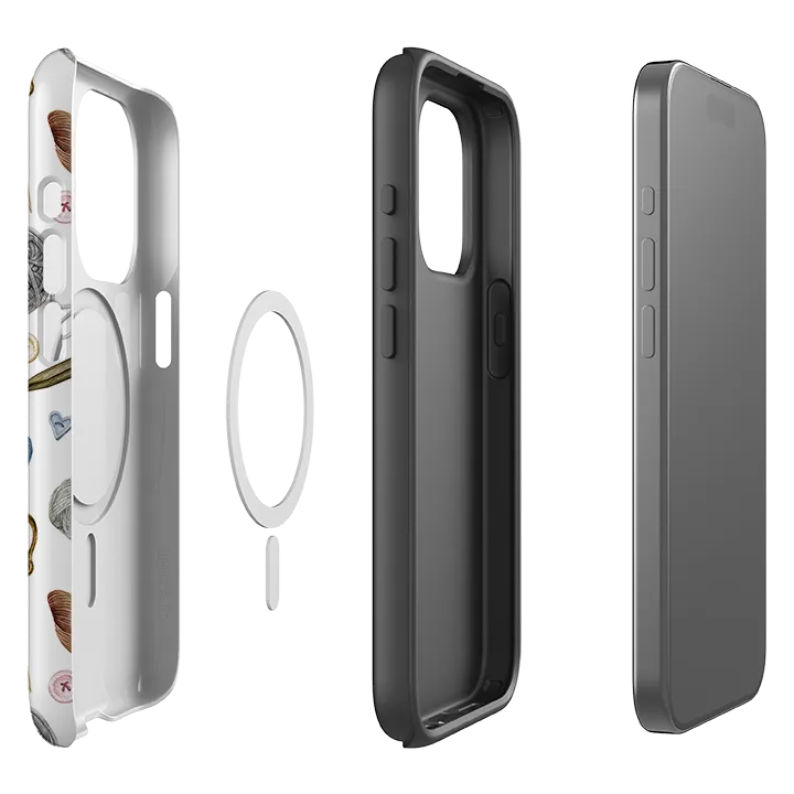 Rugged Texture iPhone MagSafe Tough Case - Wool Pattern