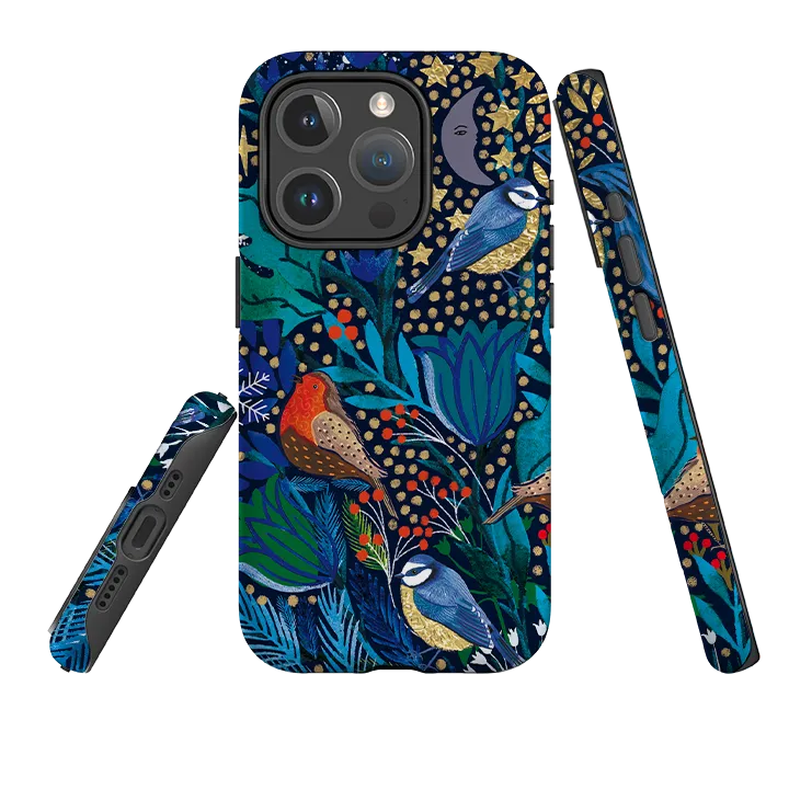 Compact Design iPhone MagSafe Tough Case - Xmas Robin I By Emma Frances Grant