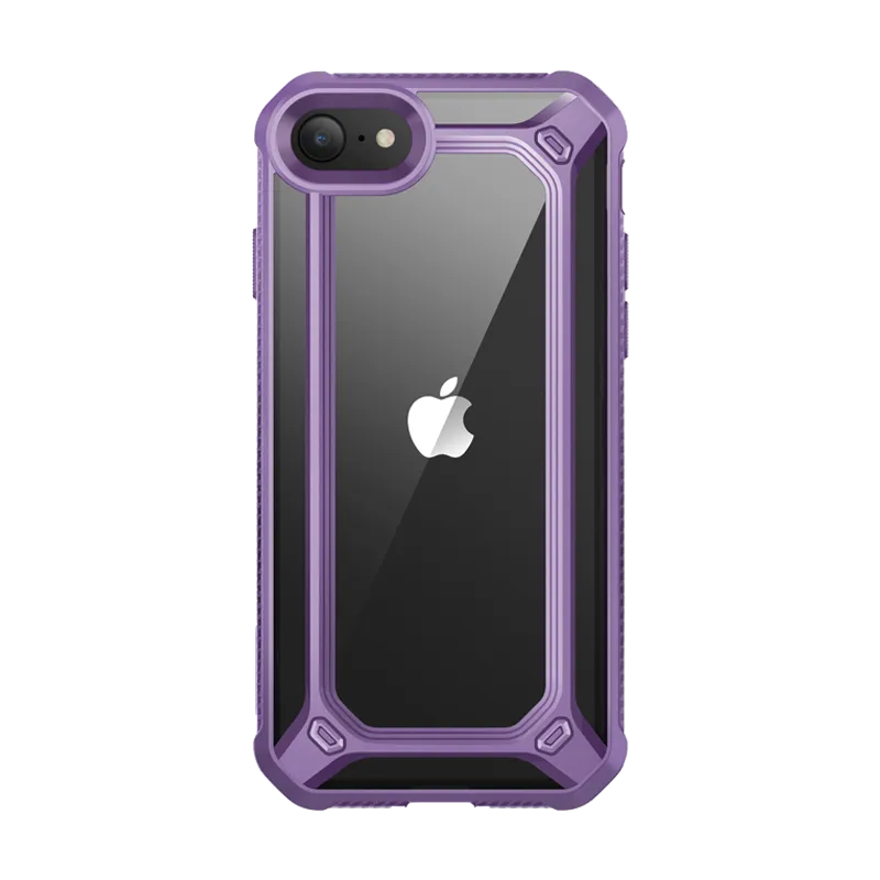 Smooth Fit Vivid Design Texture iPhone SE Unicorn Beetle Exo Clear Case-Purple