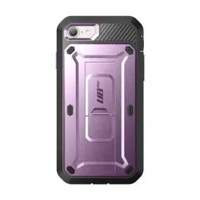Light Shield iPhone SE Unicorn Beetle Pro Full-Body Case with Kickstand-Metallic Purple