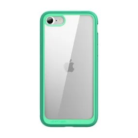 Marble finish iPhone SE Unicorn Beetle Style Slim Clear-Green
