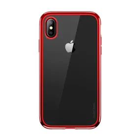 iPhone X / XS Unicorn Beetle Electro Clear Case-Red Minimal Feature