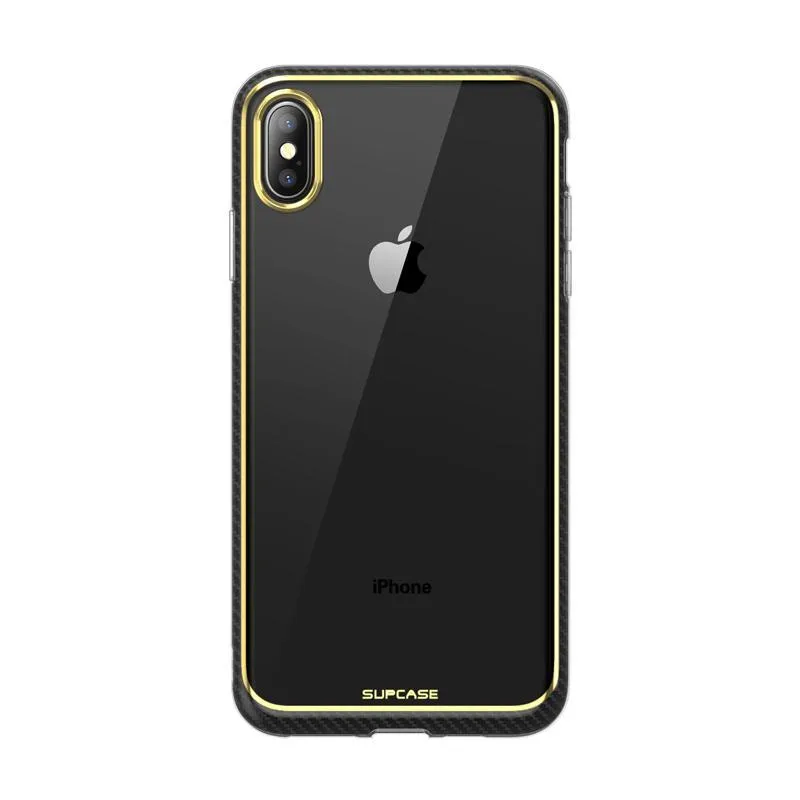 Soft Build Texture Protective Frame iPhone X / XS Unicorn Beetle Metro Athletic Case-Gold