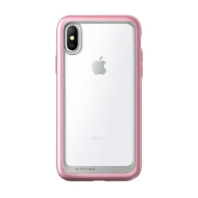 Colorful option iPhone X / XS Unicorn Beetle Style Slim Clear Case-Rose Gold