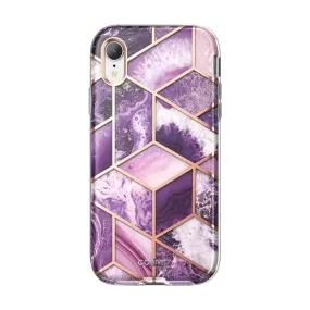 Flexible Build Form iPhone XR Cosmo Case-Marble Purple