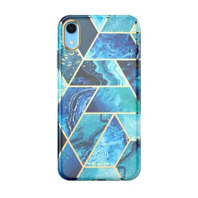 Grip Finish Flexible structure iPhone XR Cosmo Lite Case-Ocean Blue