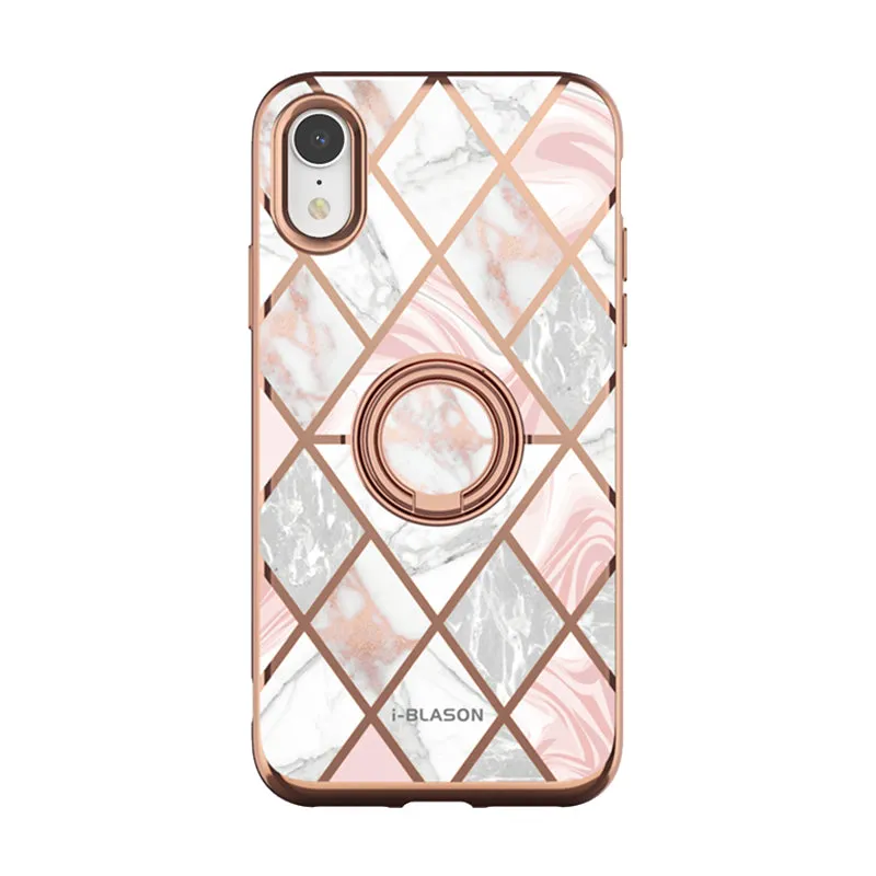 Urban Texture iPhone XR Cosmo Snap Case-Marble Pink