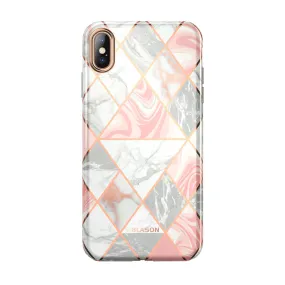 iPhone XS Max Cosmo Lite Case-Marble Pink Wireless charging Unique Texture