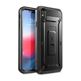 Matte Feel iPhone XS Max Unicorn Beetle Pro Full-Body Holster Case-Black