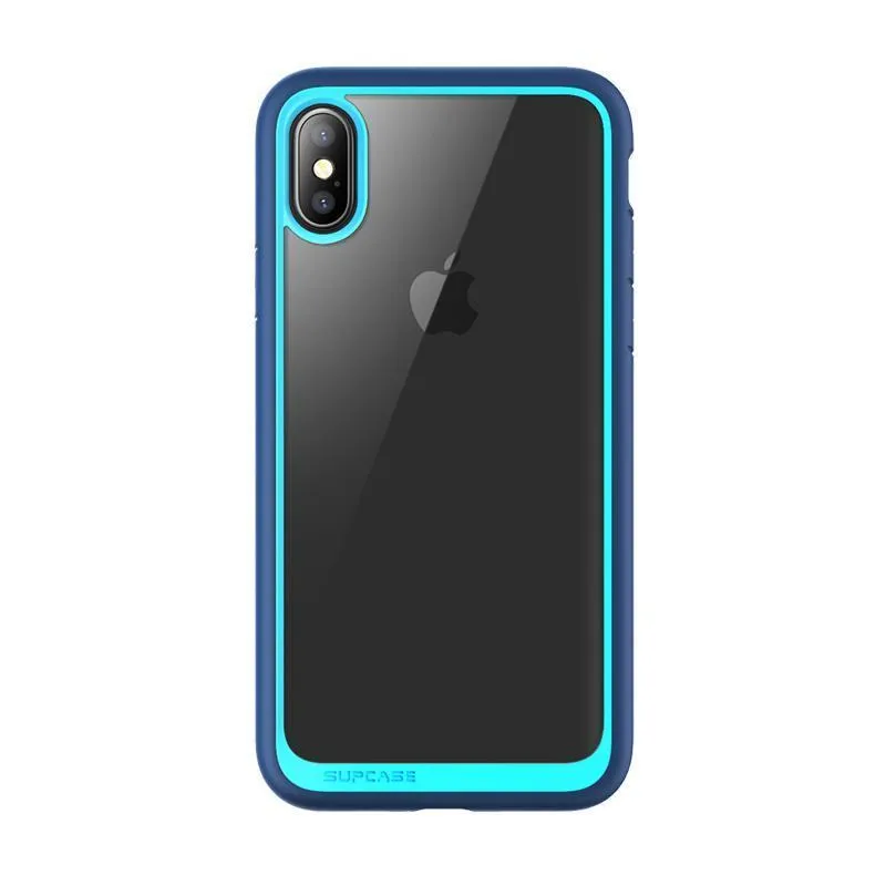Vibrant Colors Comfort Texture Layer iPhone XS Max Unicorn Beetle Style Slim Clear Case-Blue