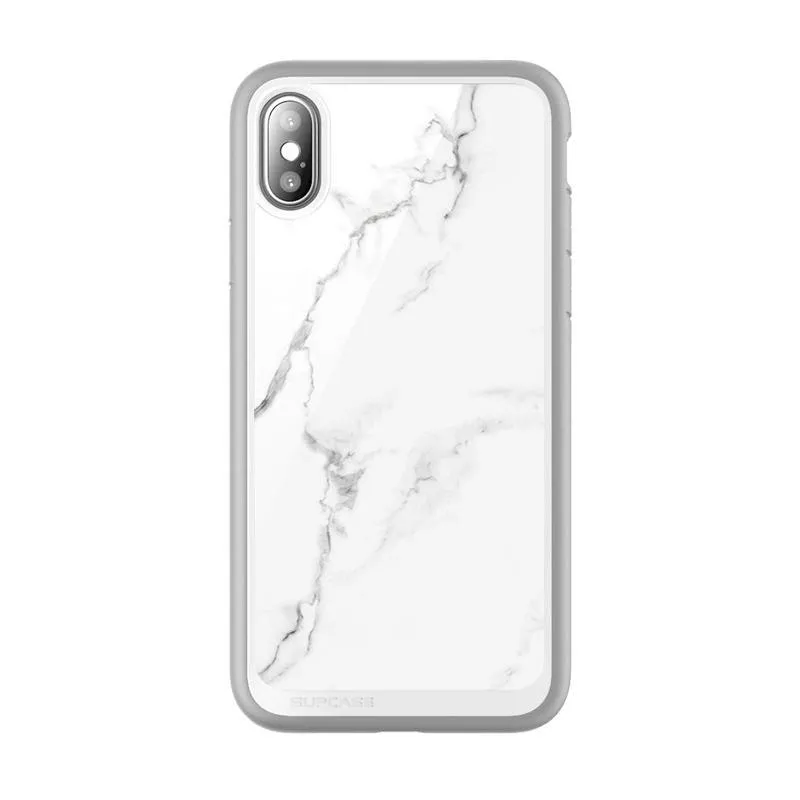 iPhone XS Max Unicorn Beetle Style Slim Clear Case-Marble Protective Detail Gloss Touch