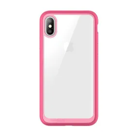 Flexible Protection iPhone XS Max Unicorn Beetle Style Slim Clear Case-Pink