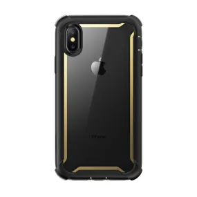 iPhone XS | X Ares Case-Gold Protective Form Texture Polished Surface