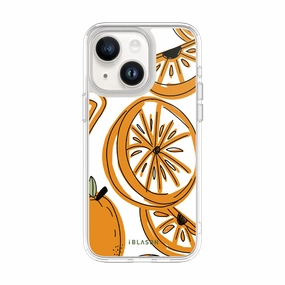 Unique Texture iPhone 15 Plus Halo MagSafe Cute Phone Case - Oranges