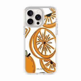 iPhone 15 Pro Halo MagSafe Cute Phone Case - Oranges Refined Pattern
