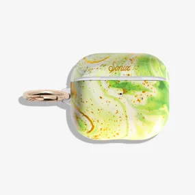 Jade Marble AirPods Case Vibrant pattern Grip Assist