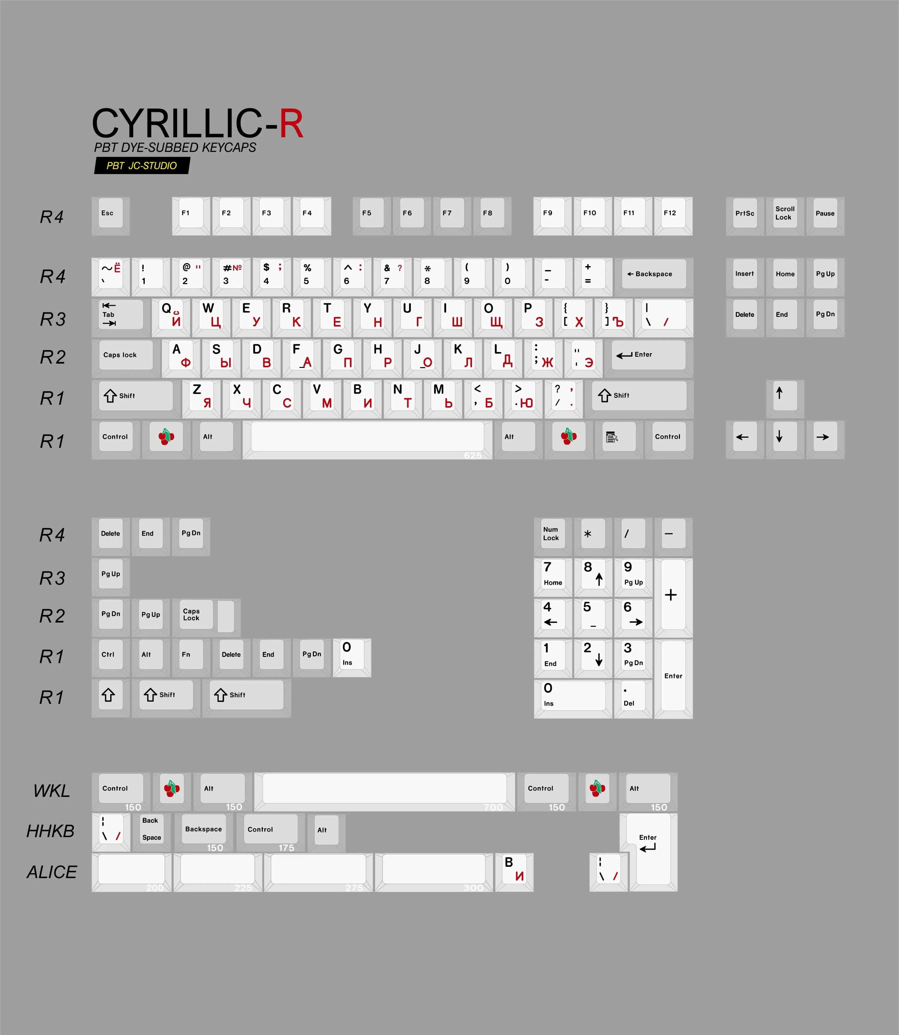 Keyboard Balance Tactile Mechanical Switch JC Studio PBT Dye Sublimation Keycaps