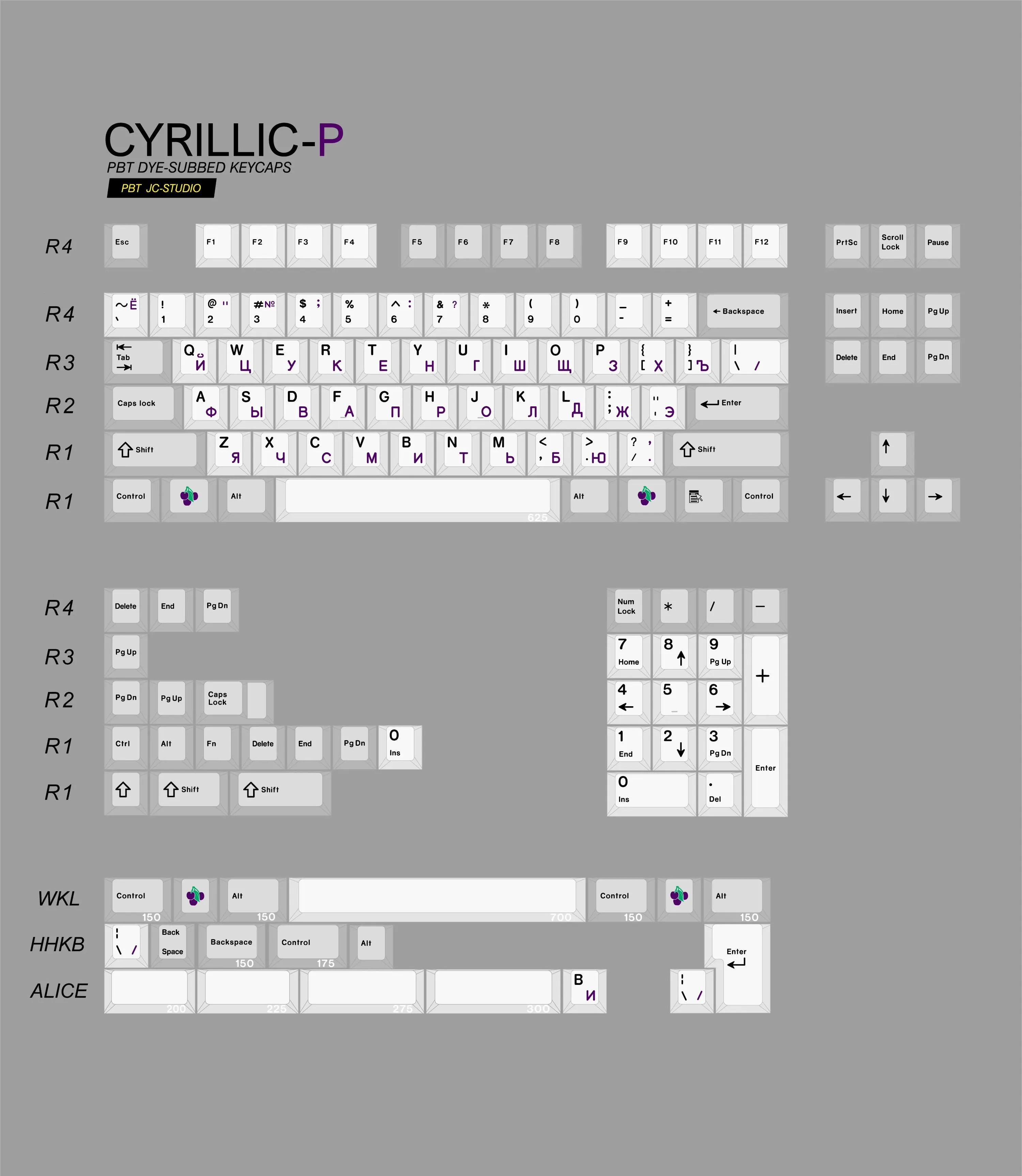 JC Studio PBT Dye Sublimation Keycaps PBT Keycaps Mechanical Switch Options