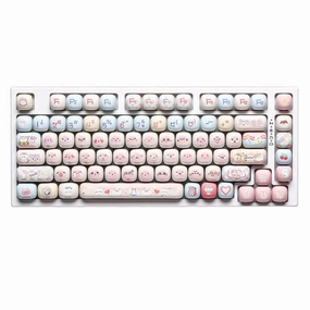 Mechanical Keypad Portable Keycap Puller YUNZII Pink Kitten MOG Profile Keycap Set