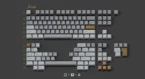 KEYKOBO KHONSU ABS DOUBLE-SHOT KEYCAP SET INSTOCK Per-Key Lighting Hot Swap Flexibility