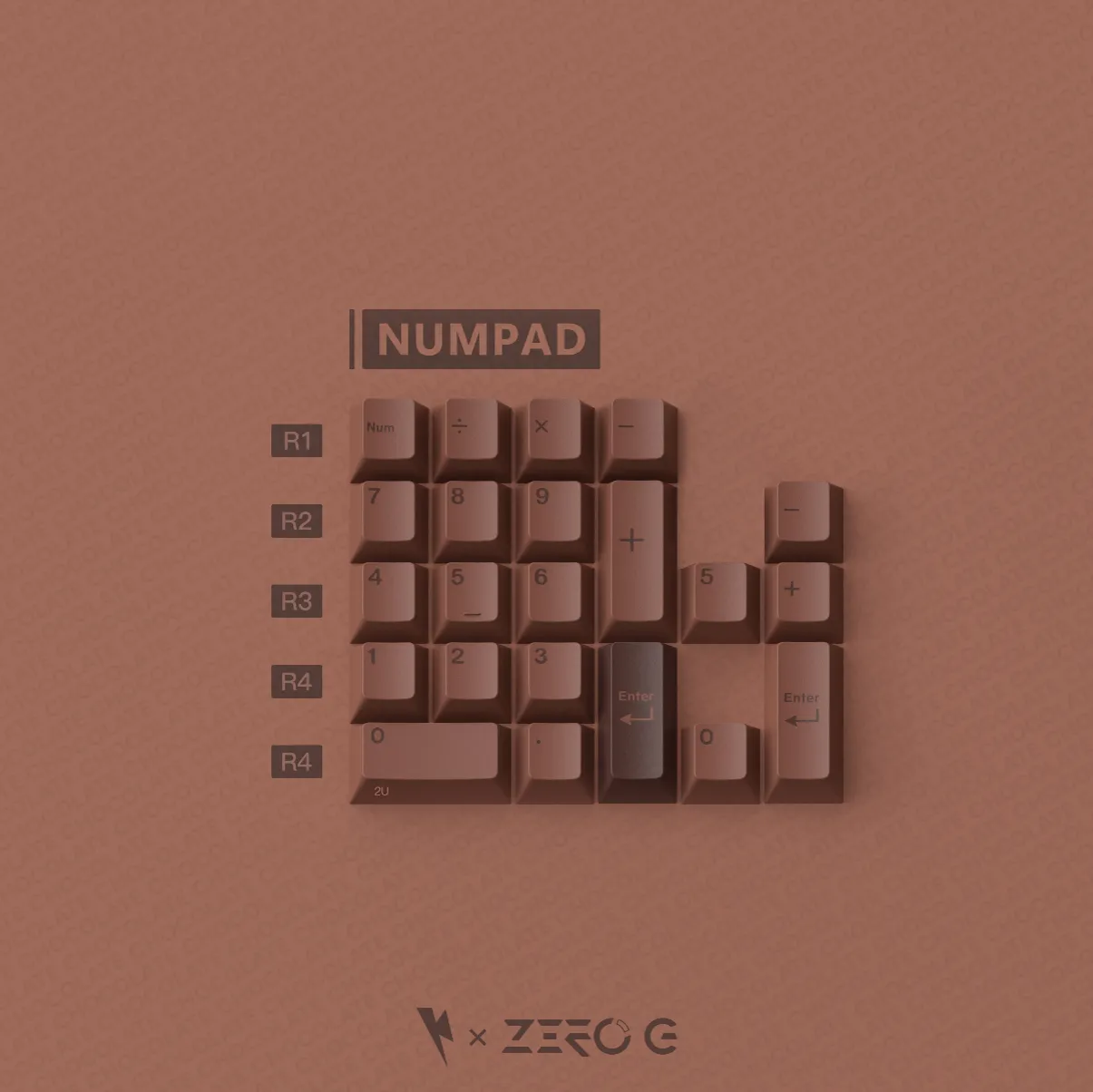 Desk Aesthetics Keyboard KEYKOBO NAMA CHOCOLATE KEYCAP SET