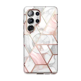 Flexible Edge Galaxy S25 Ultra Cosmo Cute Case -Marble Pink