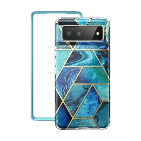 Google Pixel 6 Cosmo Case - Ocean Blue Rugged Texture Design