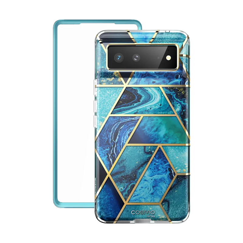 Google Pixel 6 Cosmo Case - Ocean Blue Rugged Texture Design