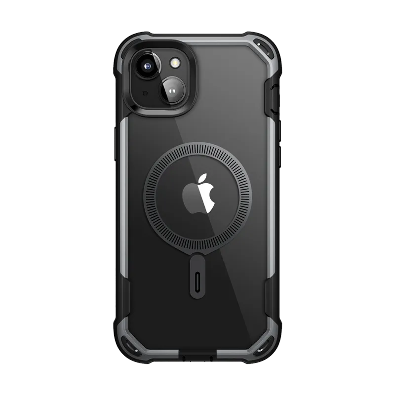 iPhone 15 Plus Ares Mag Case - Black Soft Finish Layer