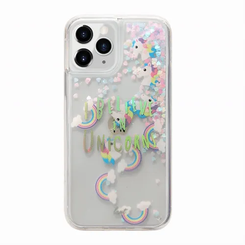 UNICORN Liquid Glitter case for iPhone 12 series Protective Craft Premium Shield