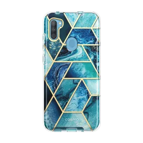 Compact Design Galaxy A11 Cosmo Case - Ocean Blue