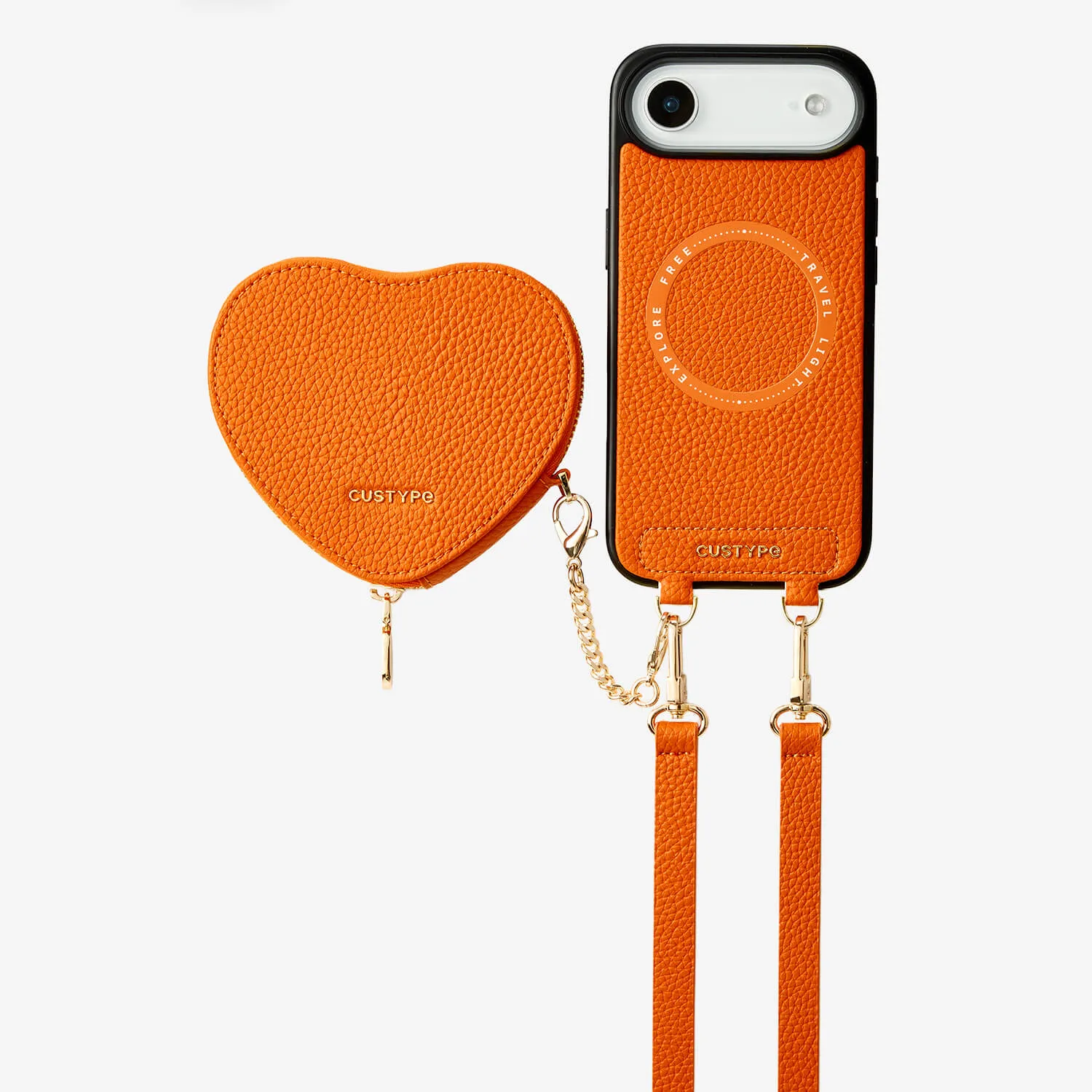Comfort Finish Heart Design Kit- Sling Phone Case with Magnetic & Heart Pouch