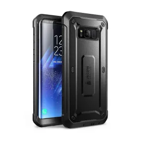 Shock absorption Galaxy S8 Active Unicorn Beetle Pro case with Screen Protector-Black